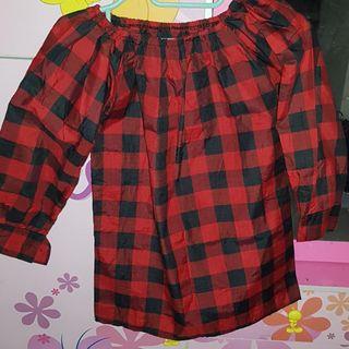 Blouse Flanel Sabrina Wanita