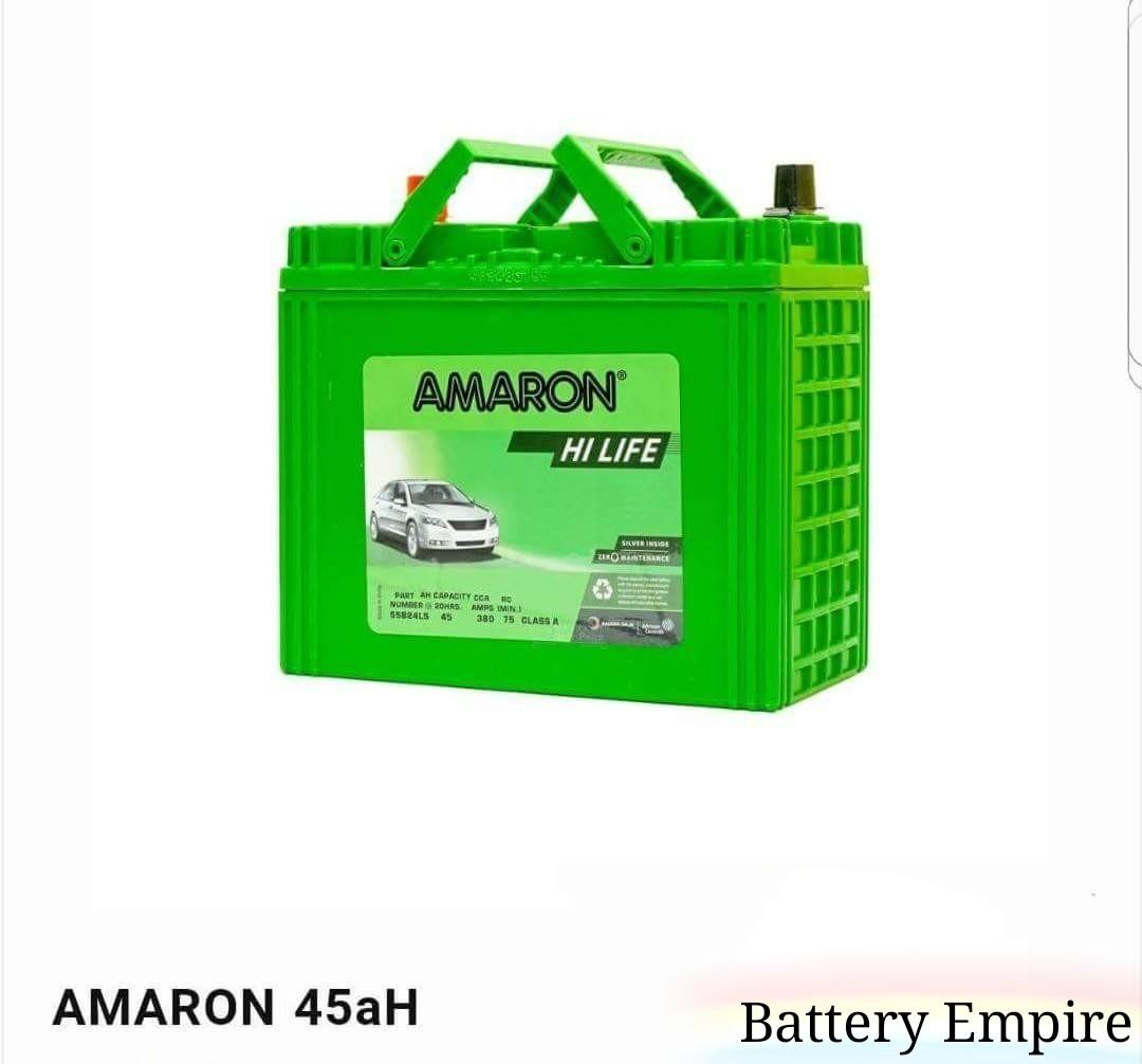 Amaron Hi Life 45ah 55b24l Ls R Rs Car Accessories Car Workshops Services On Carousell