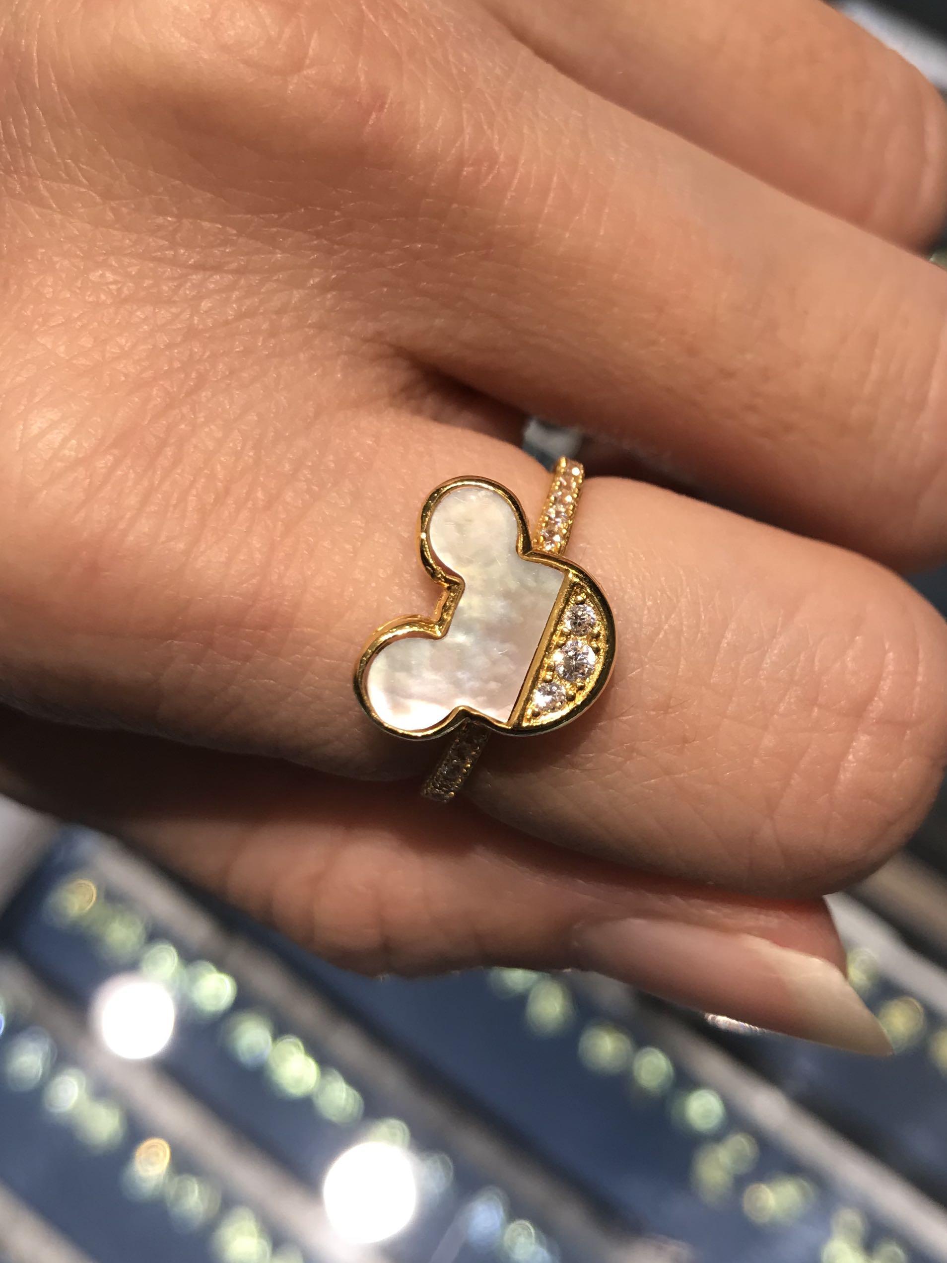 Gold deals mickey ring