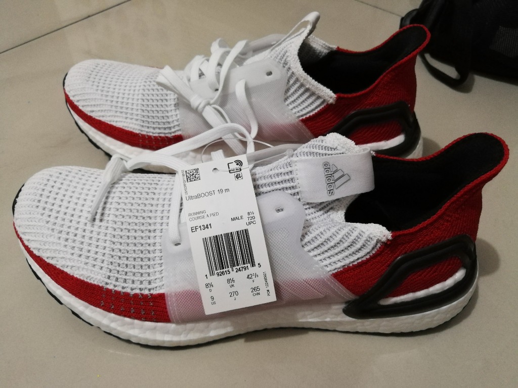 Mens adidas ultra boost 19 deals red