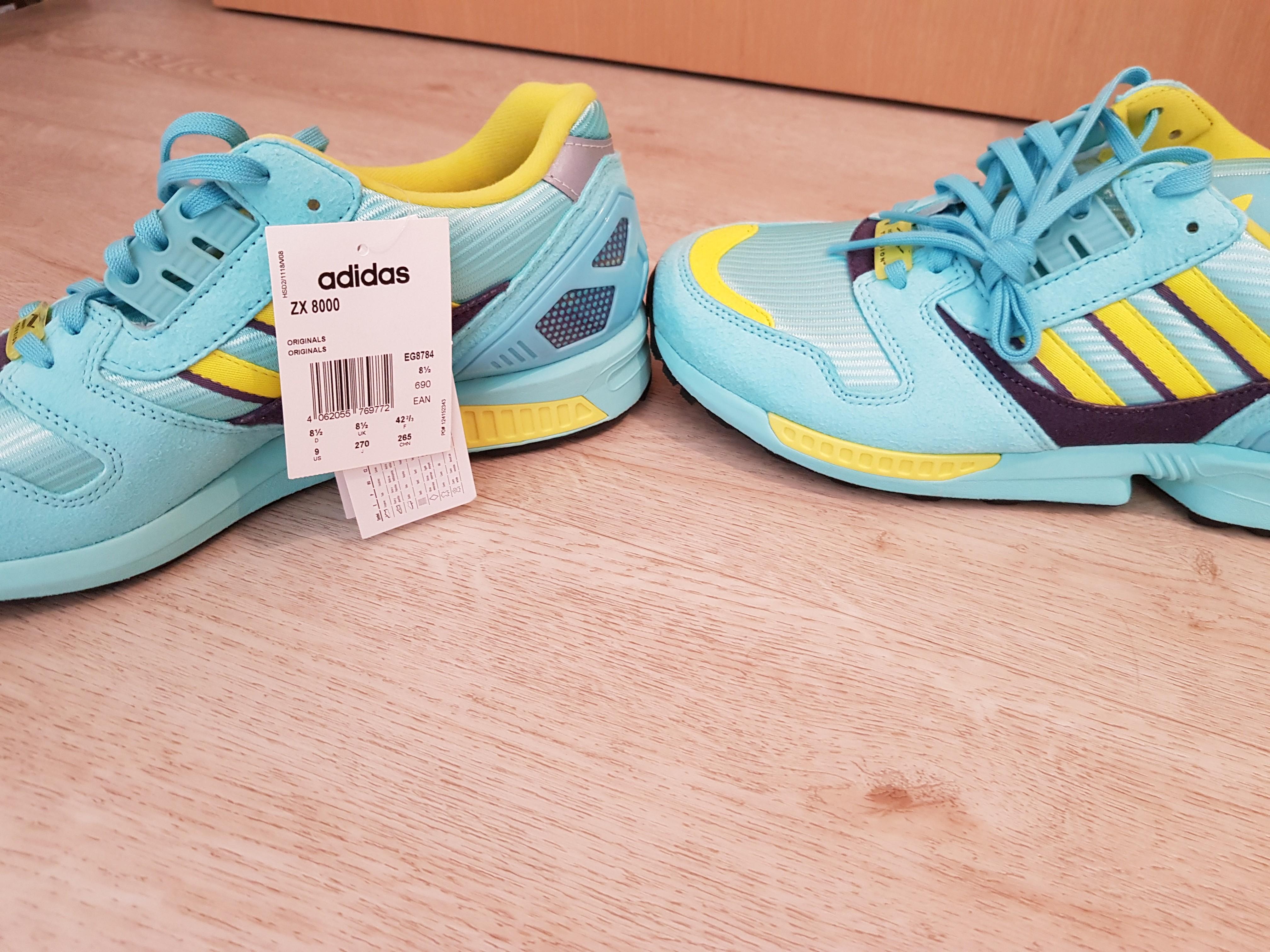 Adidas ZX 8000 OG Aqua \u0026 Yellow, Men's Fashion, Footwear, Sneakers on  Carousell