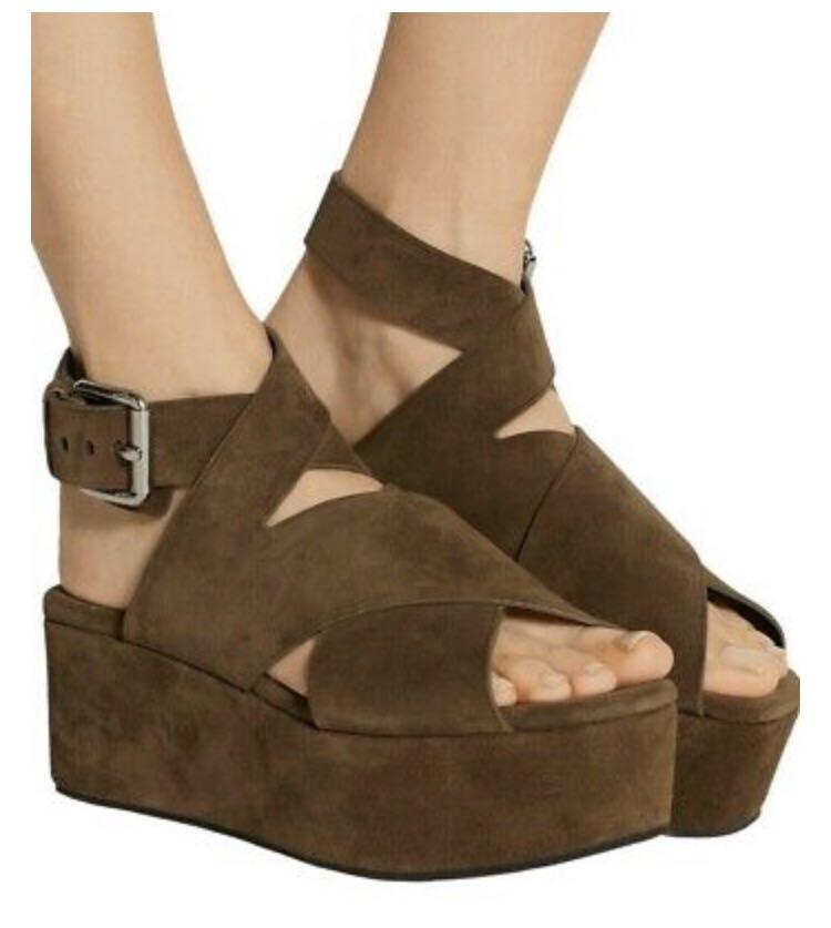 Alexander wang suede best sale sandals