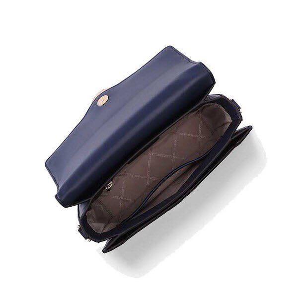 Jessie large suede and leather patchwork shoulder bag top