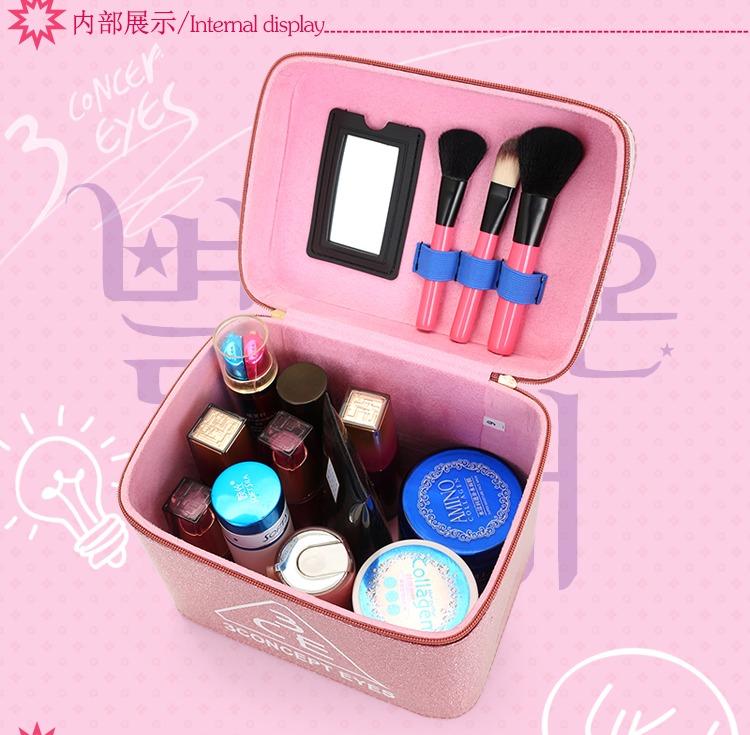 Bn Korean 3Ce/ 3 Concept Eyes Glitter Pink Cosmetic Beauty Box Case Make-Up  Makeup, Beauty & Personal Care, Face, Makeup On Carousell