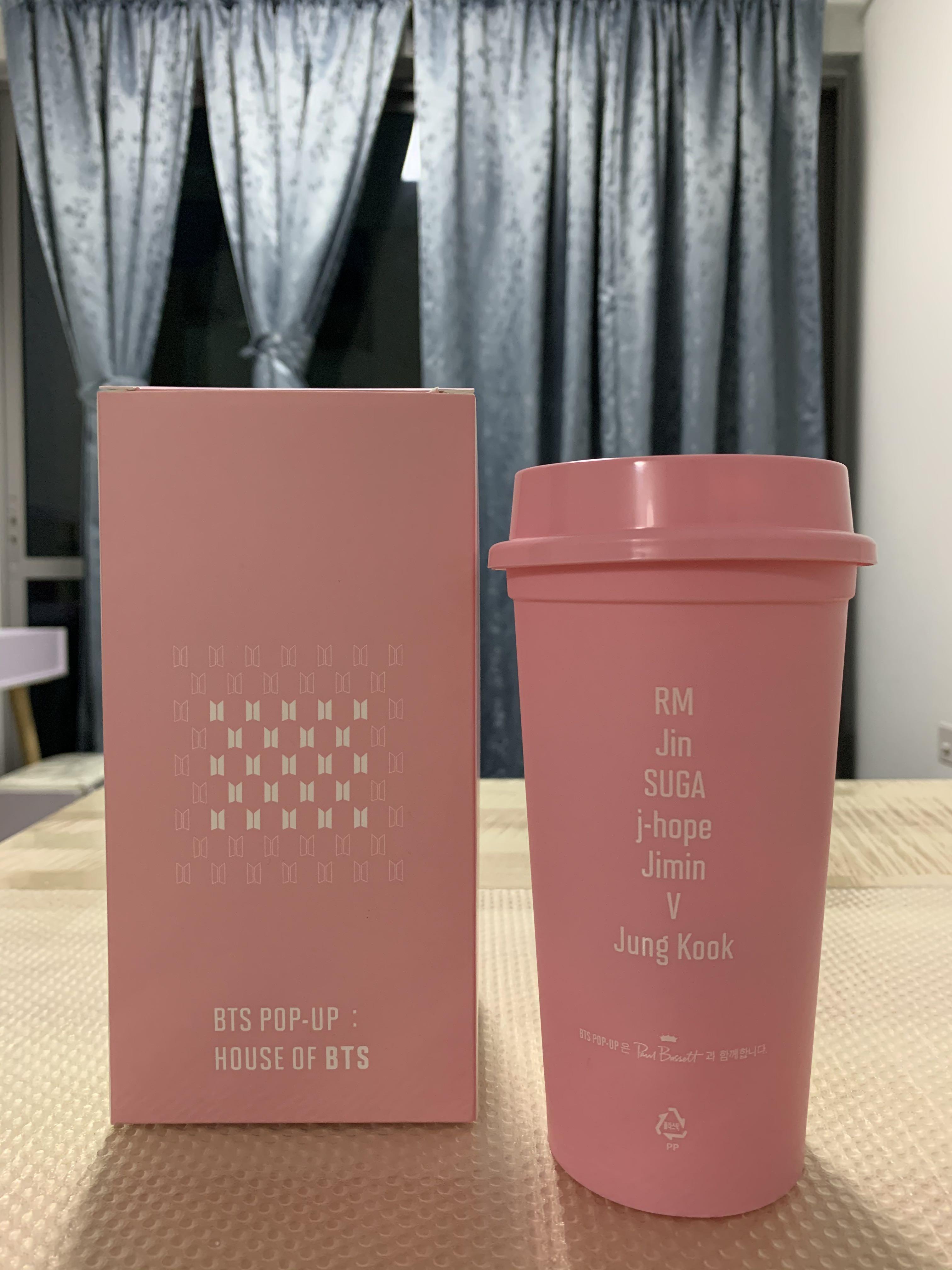 BTS TinyTAN Reusable Pink Tumbler - SUGA –