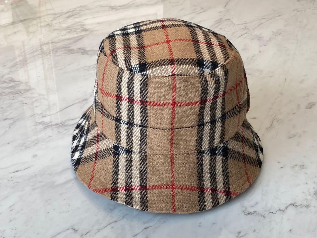 Burberry 100% Wool Bucket Hat Preloved Almost New L size Vintage, Women ...