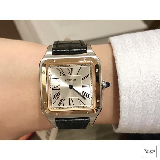CARTIER Santos Dumont Large Silver Dial Watch Item No. W2SA0011