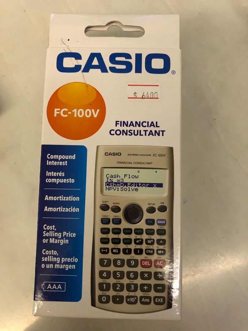 Casio FC100V Financial Calculator, Computers & Tech, Office & Business