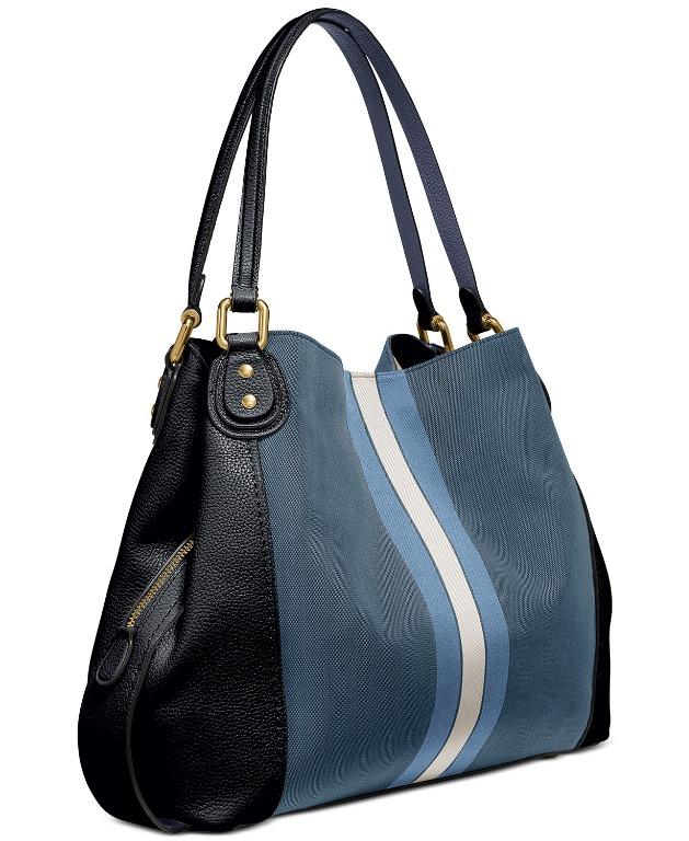 coach horse and carriage jacquard edie 31 shoulder bag