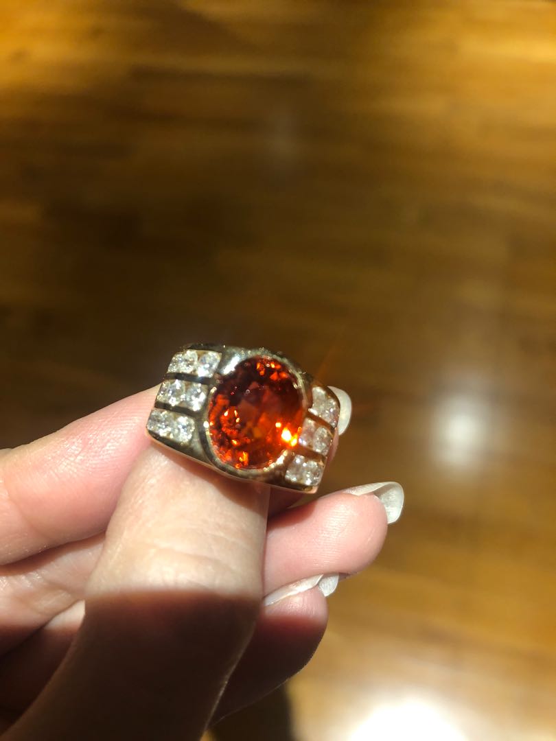spessartite ring