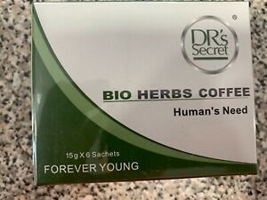 DR's SECRET BIO HERBS COFFEE 15G x 6 SACHETS