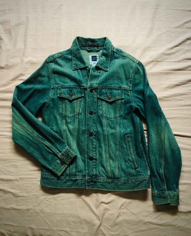 turquoise denim jacket mens