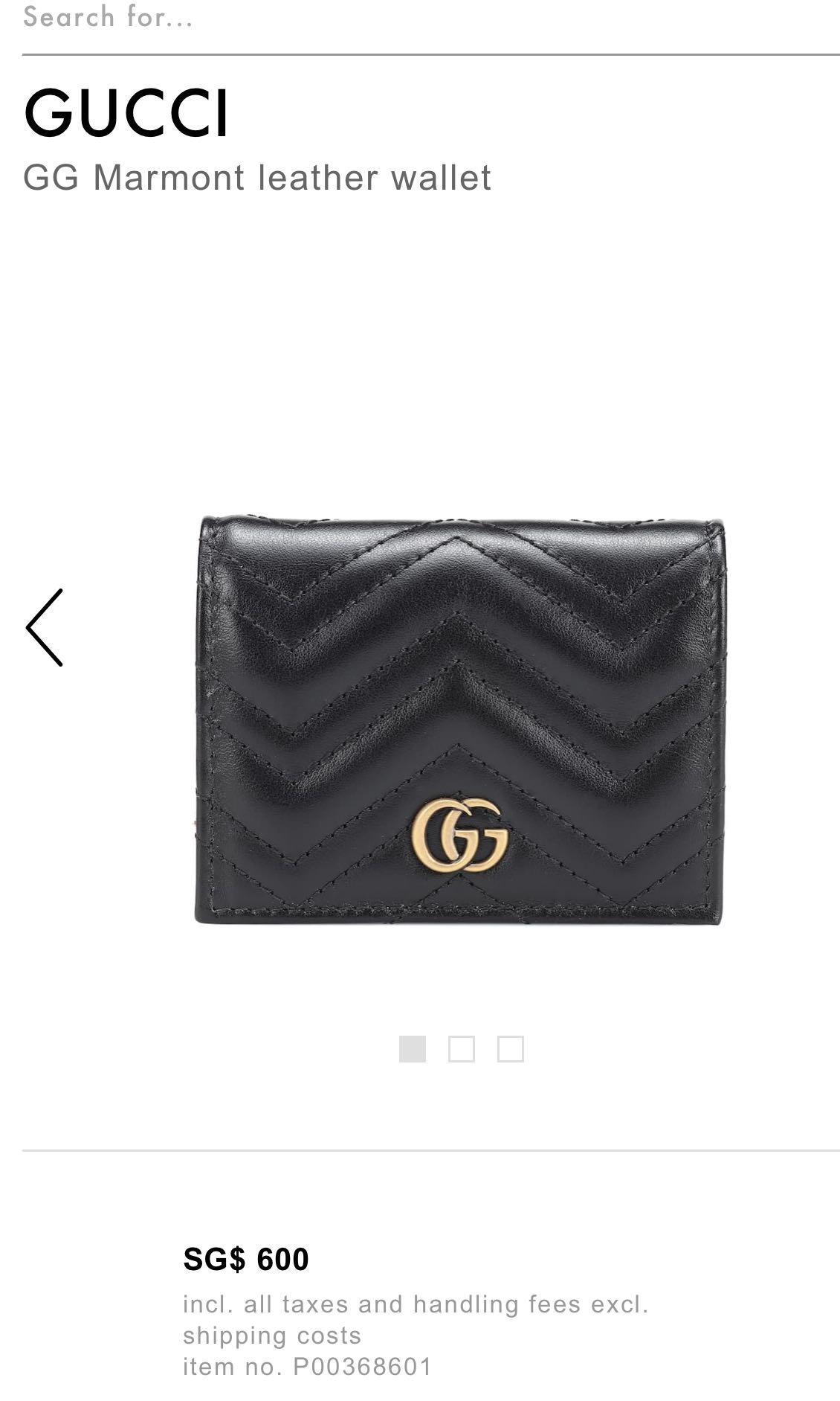 gucci marmont mini wallet