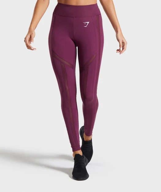 Gymshark Embody Leggings in Dark Ruby Size M