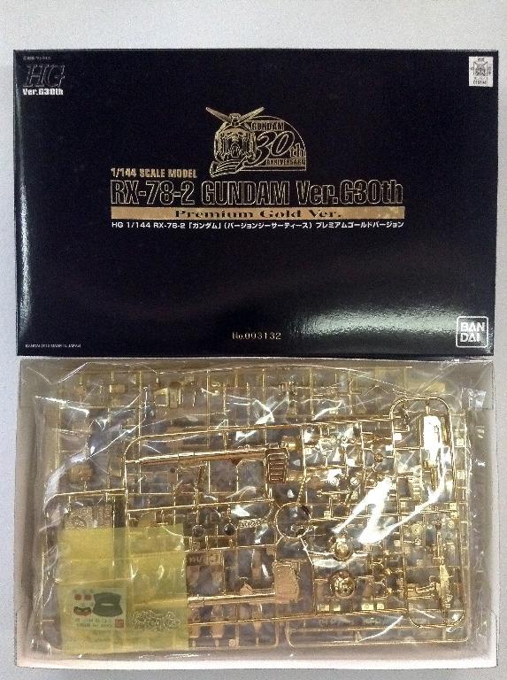 High Grade 1 144 Rx 78 2 Gundam Ver G30th Premium Gold Version Hobbies Toys Toys Games On Carousell