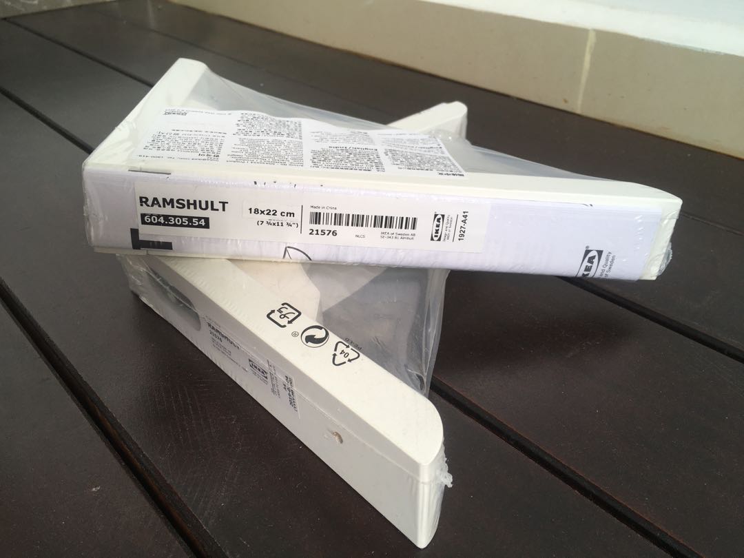Ikea RAMSHULT bracket, Furniture & Home Living, Furniture, Shelves