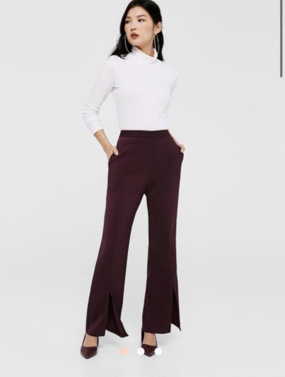 slit flare pants