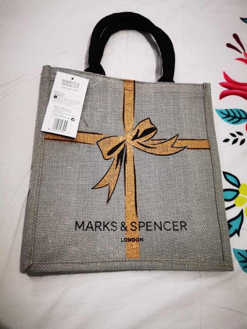 Marks and spencer jute shopping bag deals