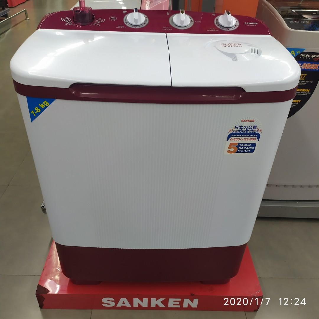 Mesin Cuci Sanken Tw7750 Bisa Di Cicil Tanpa Dp Elektronik Lainnya Di Carousell