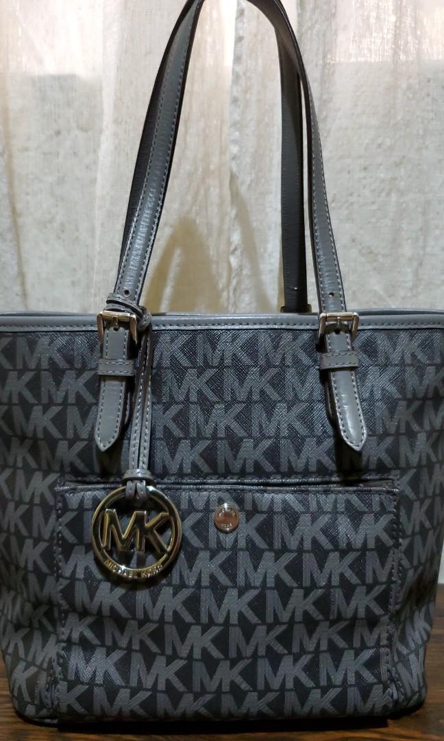 Michael kors black top monogram bag