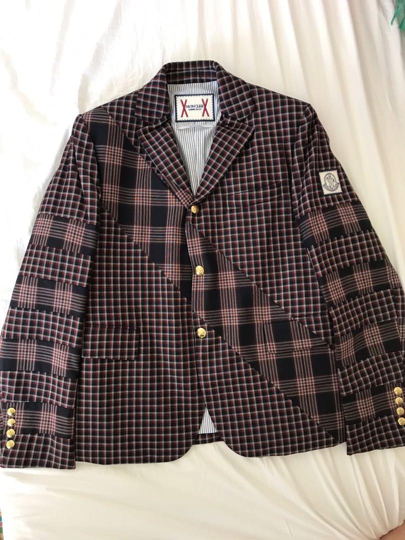Moncler Gamme Bleu Thom Browne Down Suit Jacket Size 2