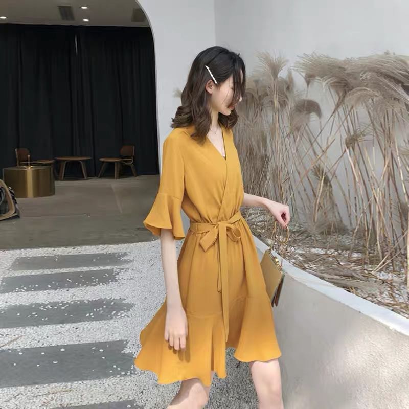 Mustard dress size 16 clearance