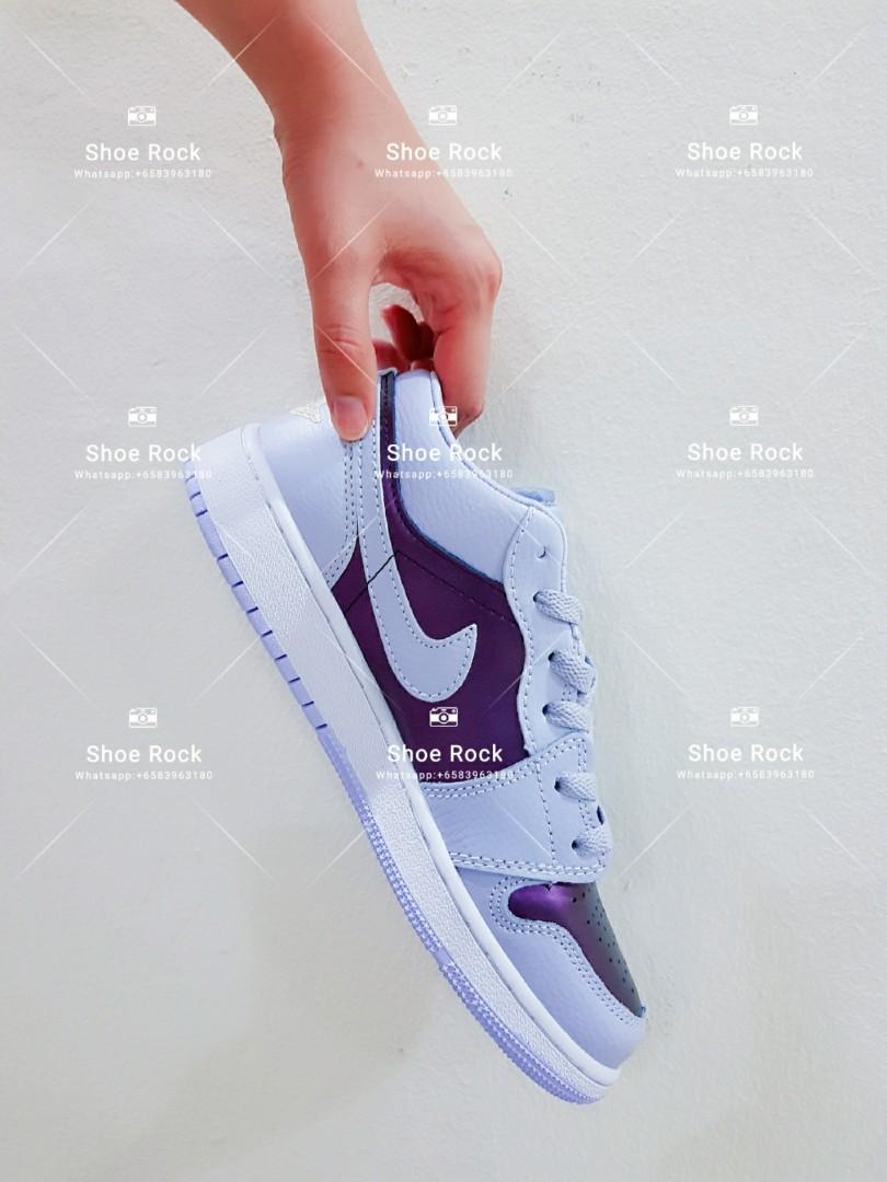 air jordan 1 low gs purple