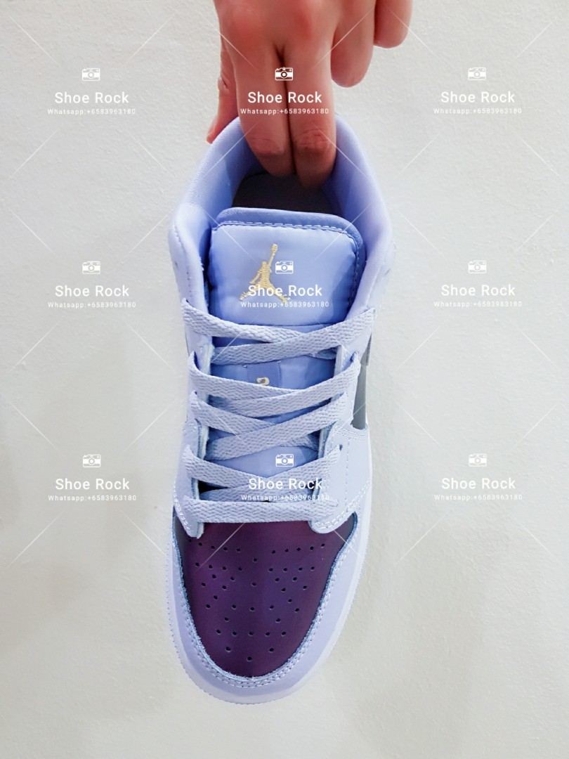 Air jordan 1 clearance mid gs purple