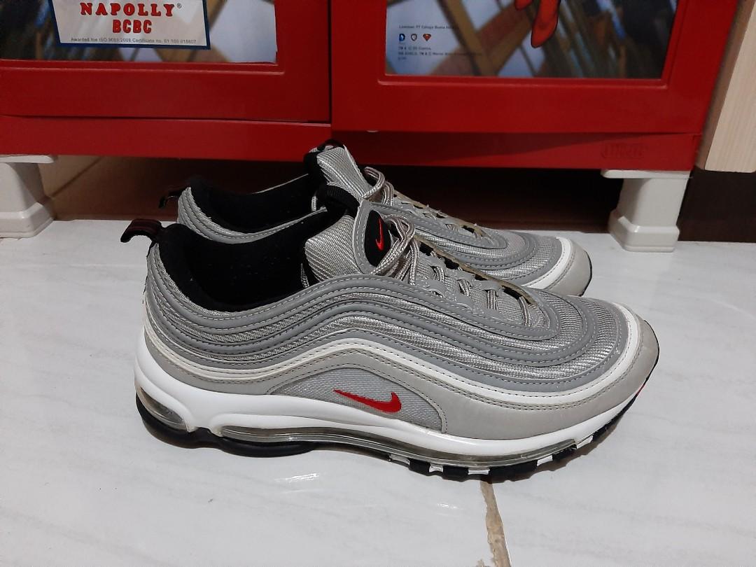 Nike Airmax 97 Silver Bullet Reflective Bila Kena Flash Fesyen