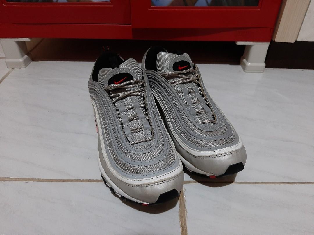 Nike Airmax 97 Silver Bullet Reflective bila kena flash Fesyen