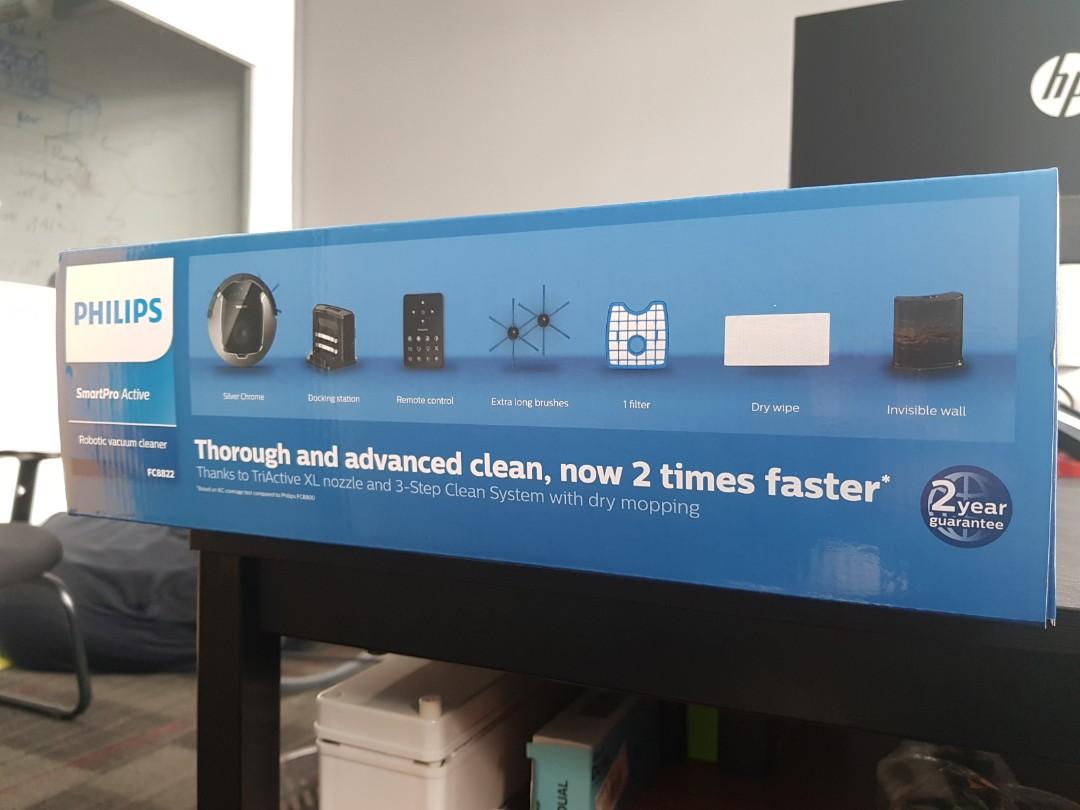 Philips FC8822 SmartPro Active Robot Vacuum Cleaner (FC8822/01), TV