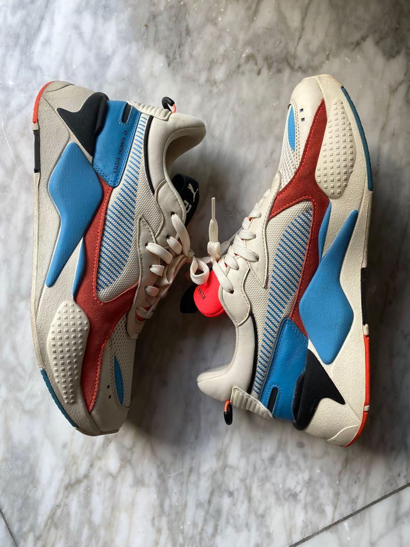 Puma rsx toys white hotsell red blast