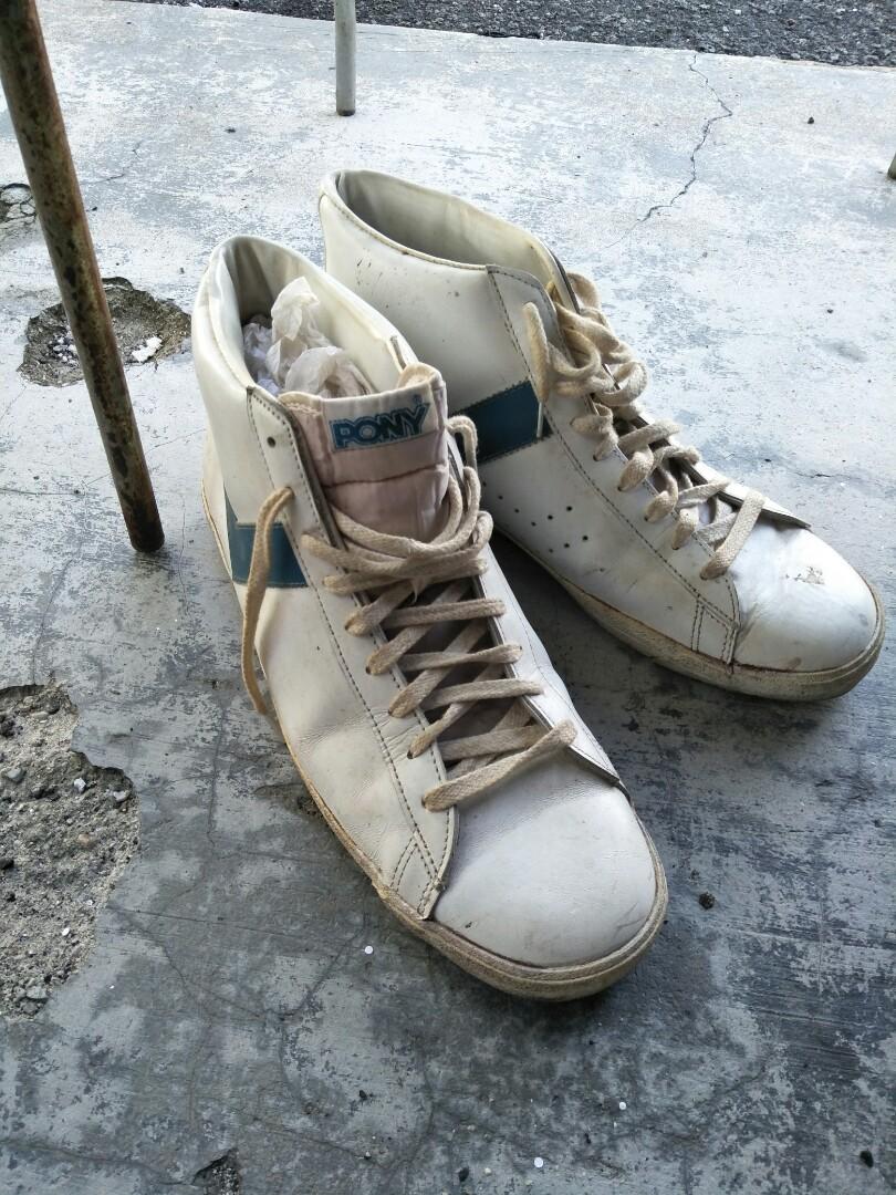 Rare vintage pony high cut sneakers shoes