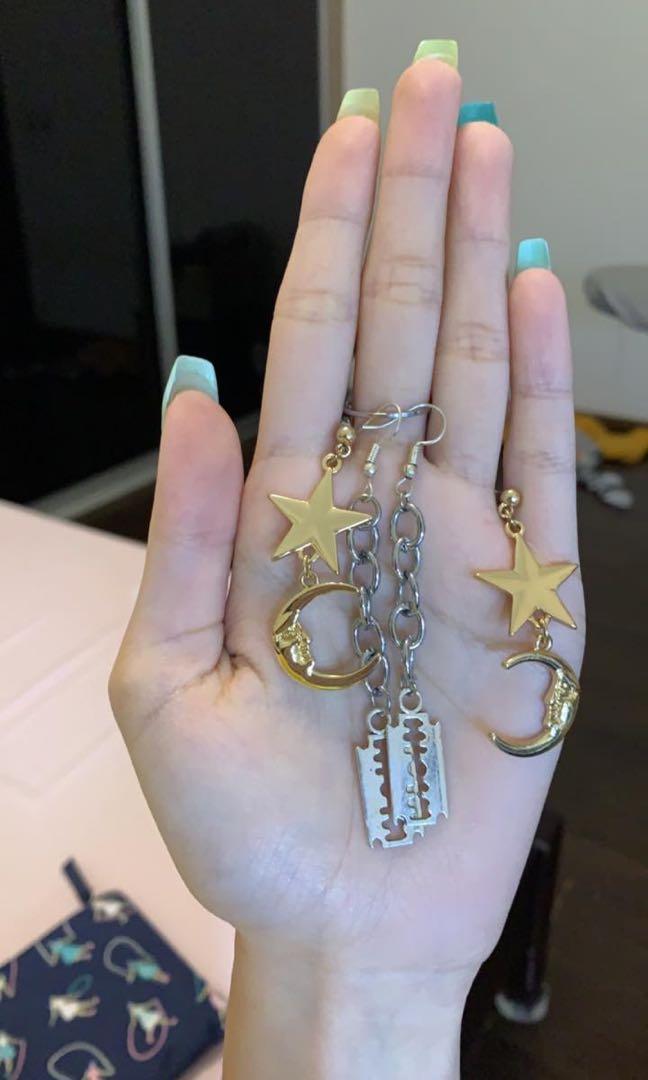 Razor earrings best sale