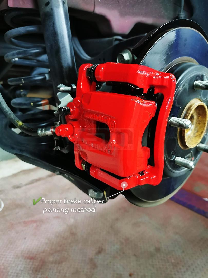 RED Brake Caliper Painting Service All Car Model, Auto Accessories on