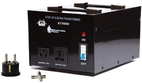 ROCKSTONE POWER 3000W Voltage Converter Transformer - Step Up/Down 110V To 220V With USB Ports