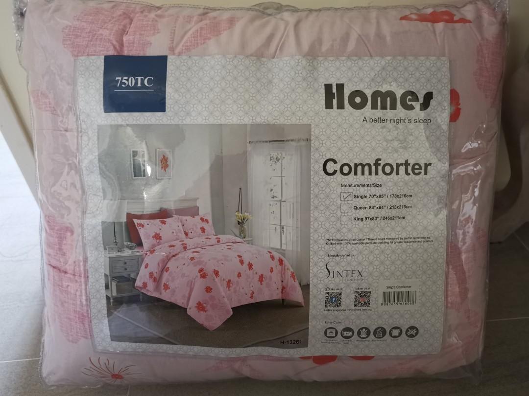 Sintex Homes Comforter cum bedsheet set, Furniture & Home Living