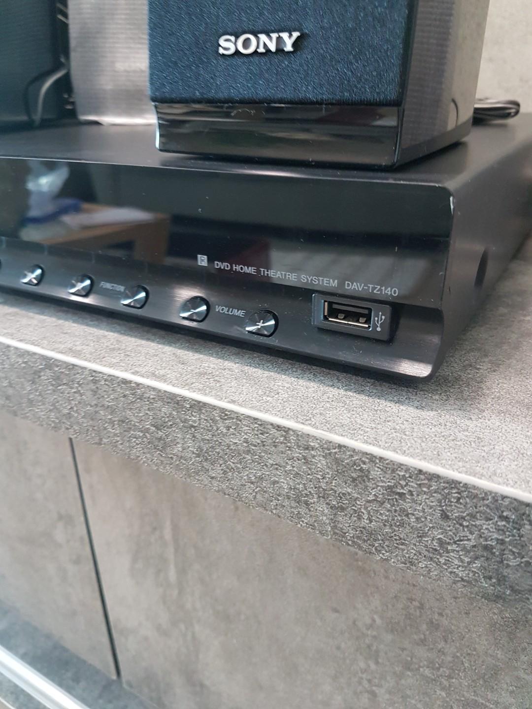 Sony 5.1 ch DVD Home Theater System DAVTZ140, Audio, Soundbars