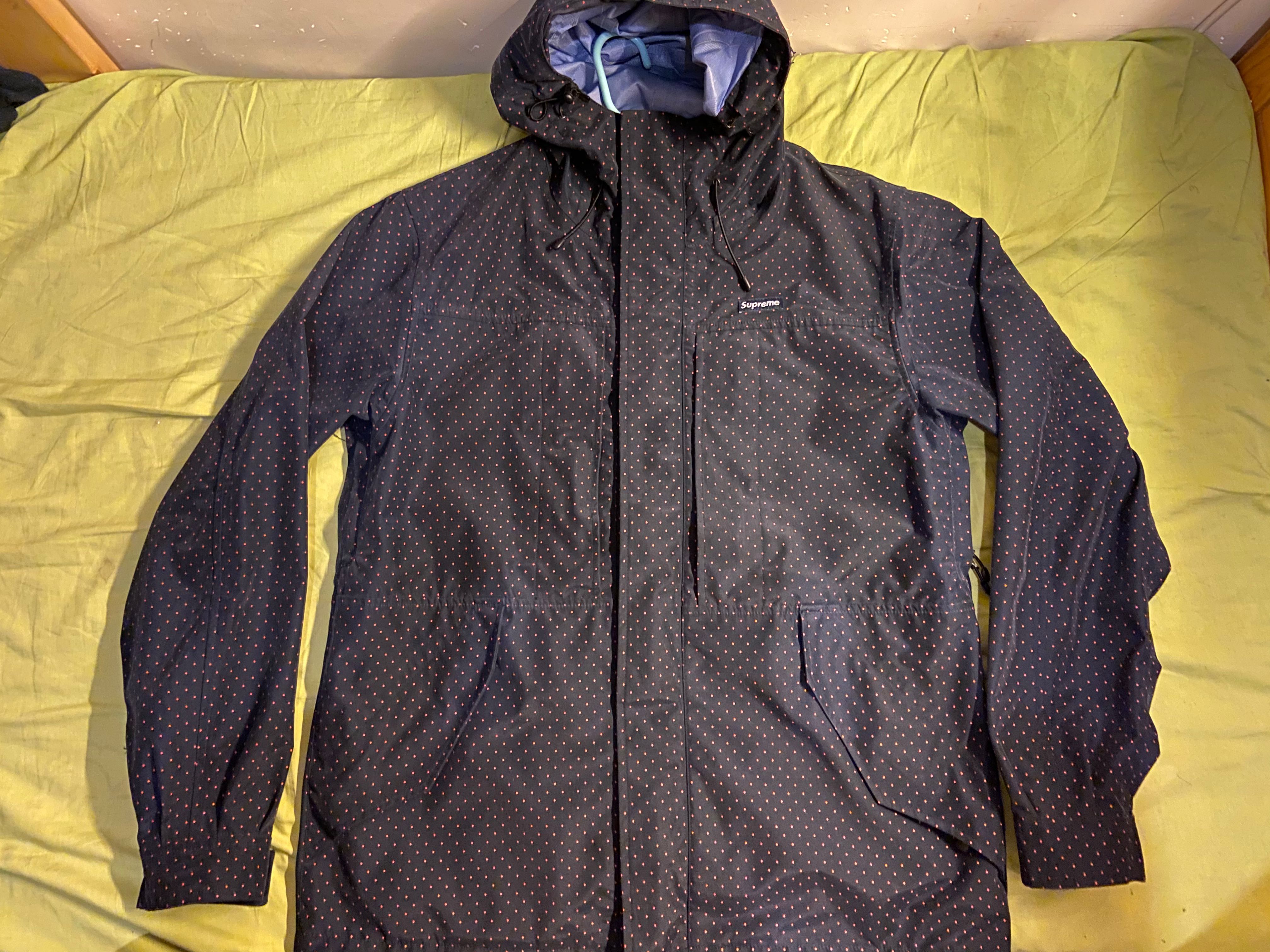 supreme pin dot shell jacket