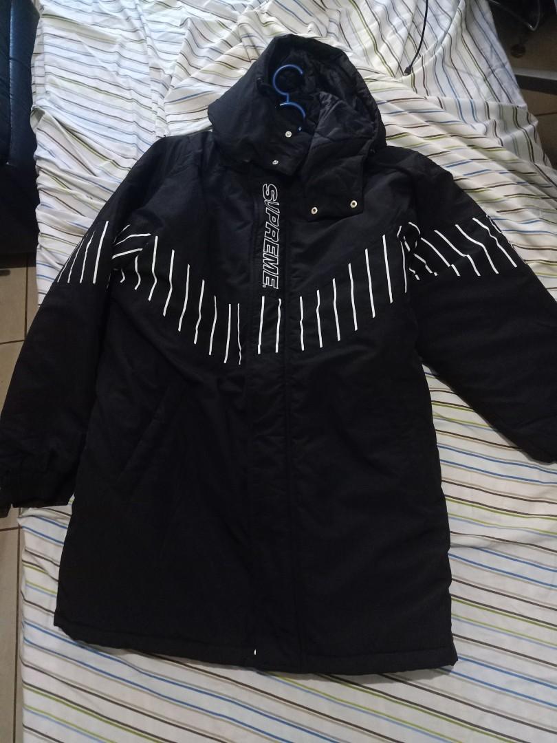 supreme pinstripe parka