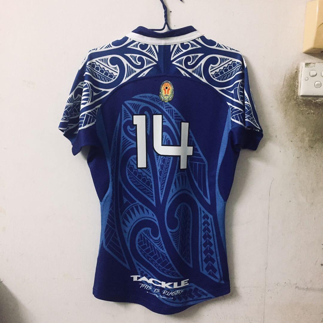 Tackle SSTMI Tsunami rugby jersey (rare), Men's Fashion, Activewear on Carousell