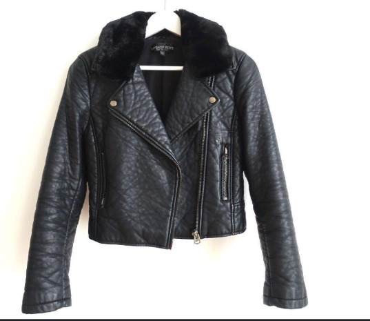 Topshop Fur Biker Leather Jacket Women s Fashion Coats Jackets