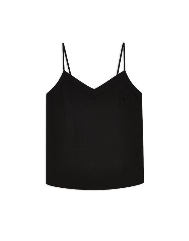 black v neck cami