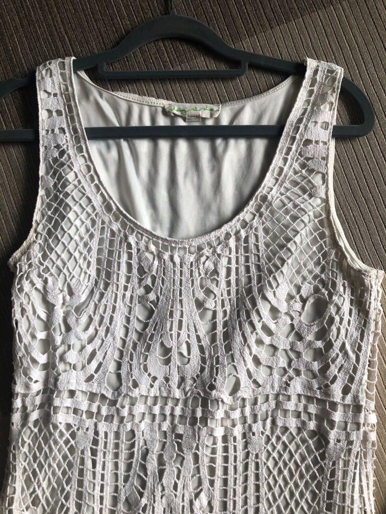 staring at stars crochet dress Anthropologie Staring At Stars Crochet Knit Dress