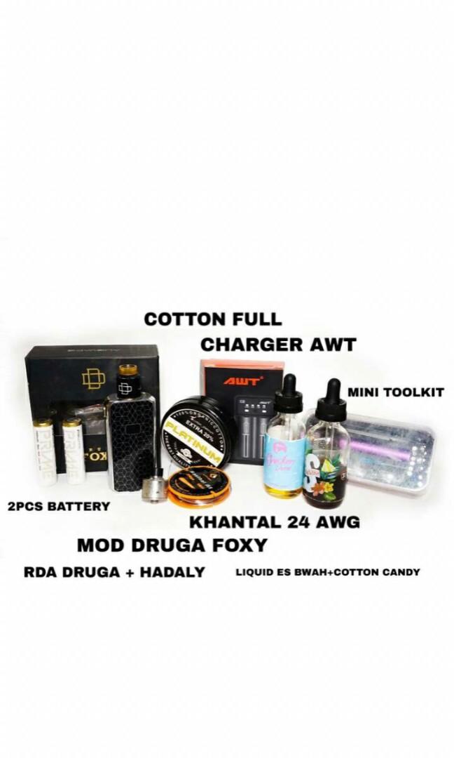 Vape Vaporizer Mod Druga Foxy Batch 1 Authentic Rda Hadaly Murah Psk Elektronik Lainnya Di Carousell