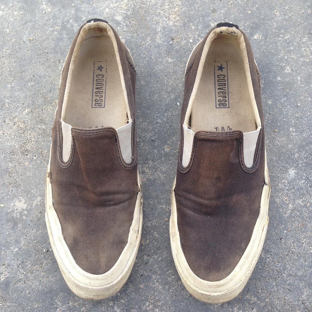 Vintage CONVERSE Black Label Slip On Shoes CONVERSE ALL STAR