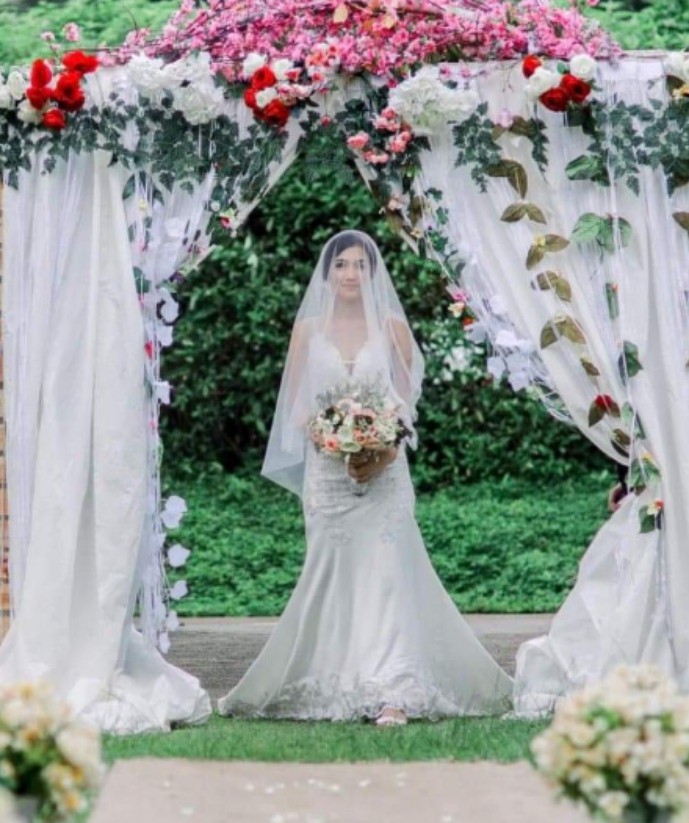 garden wedding gown