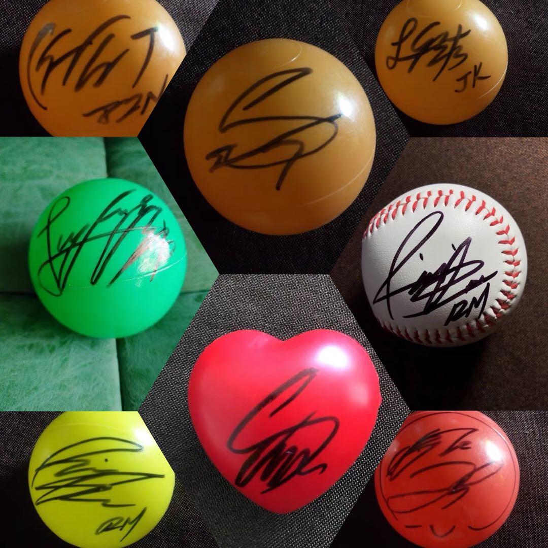 signed ball BTS/ 防彈少年團 SUGA Min Yun Ki  autographed concert ball heart ball 02 