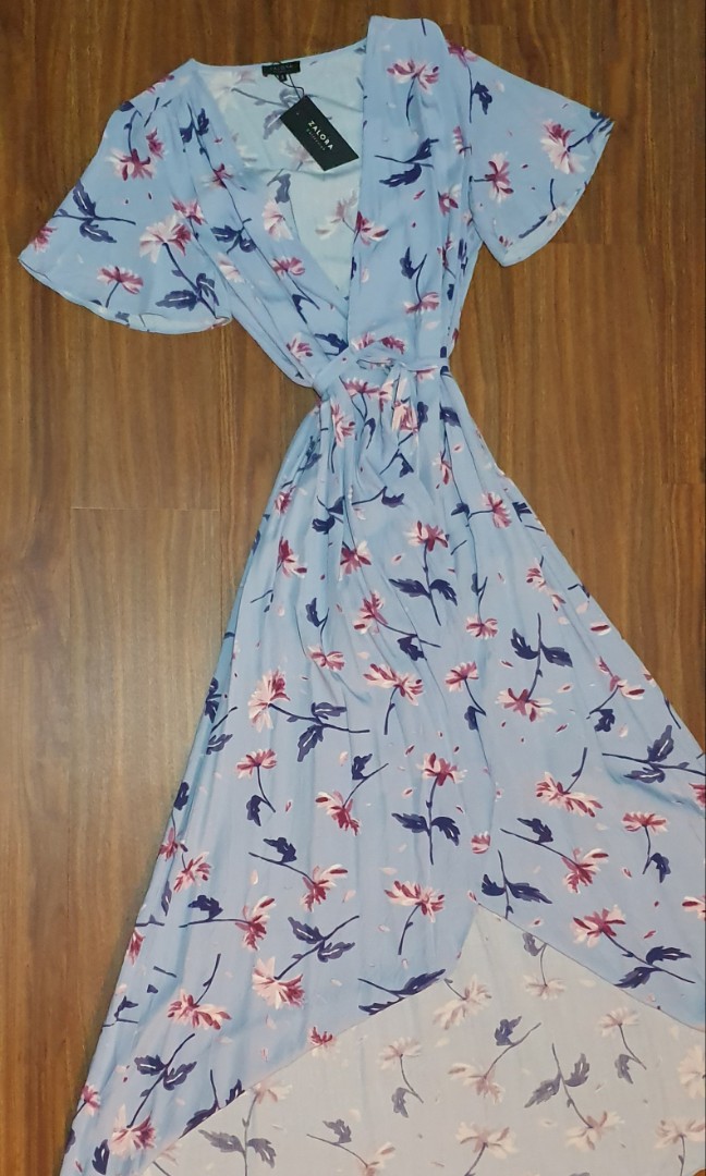 wrap tea dress