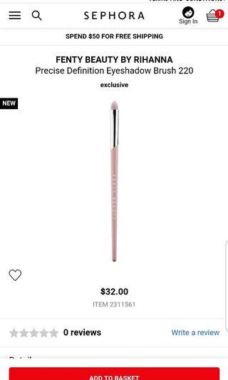Fenty Beauty Eyeshadow Brush 220